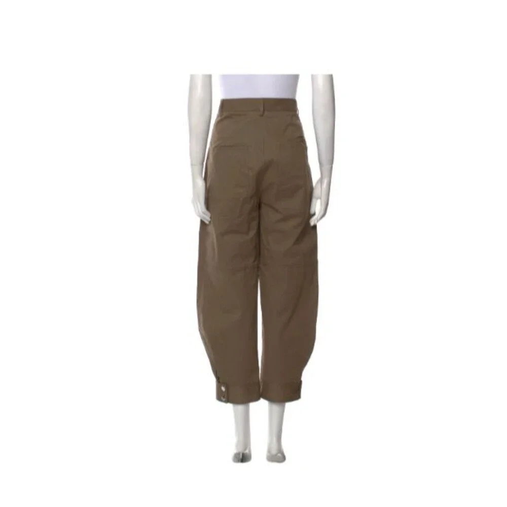 TIBI Sculpted Balloon Miriam Patch Pocket Trousers Pants In Green Khaki Sz 8 - Picture 3 of 9